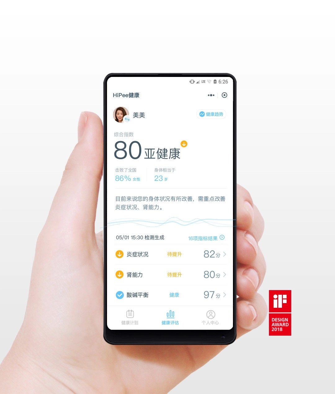 Xiaomi HiPee Smart Health Tester Urinmessgerät mit AppSupport