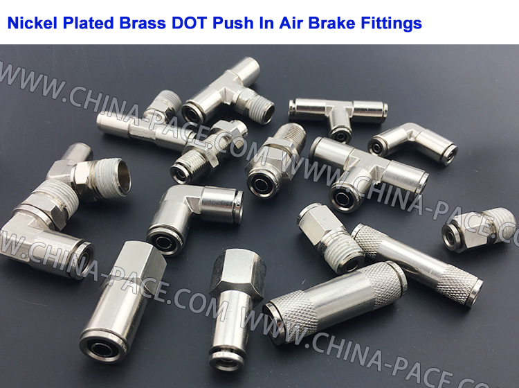 90 Degree Male Elbow Air Brake Composite DOT push to connect fittings