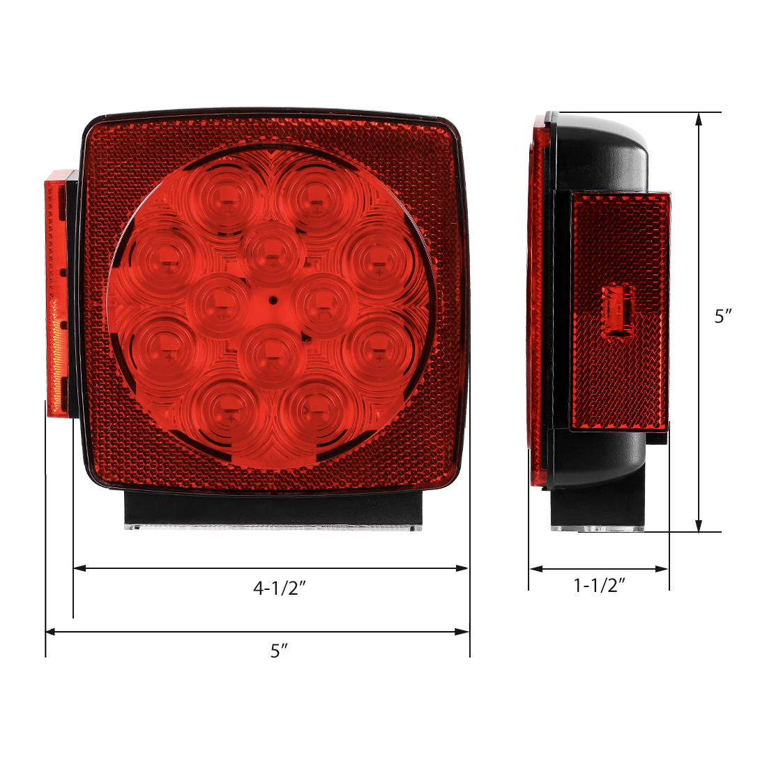 China 101001 12V Submersible LED Trailer Tail Light Kit for Under 80