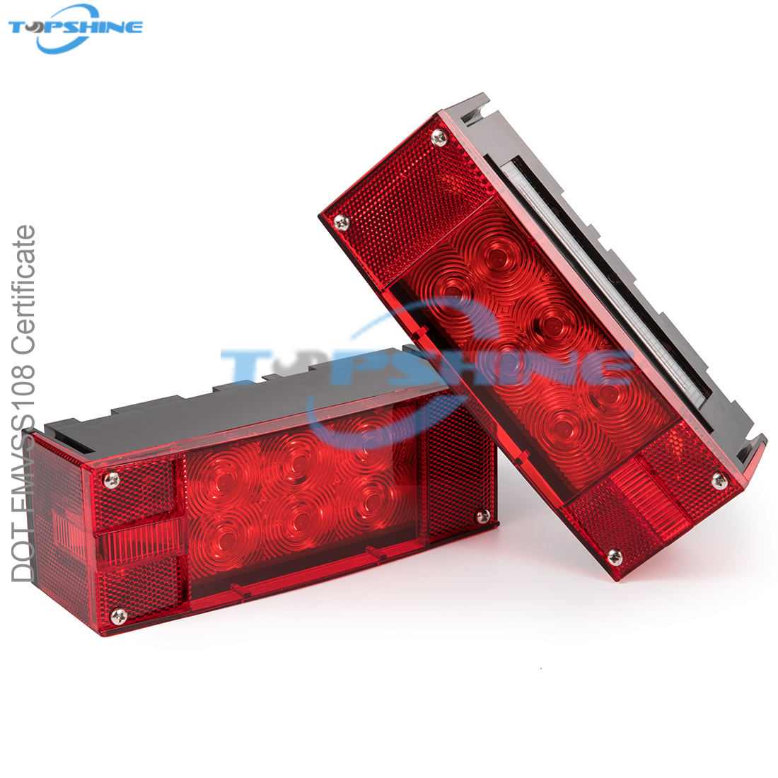 China 101002W 12V Rectangular Submersible LED Tail Lights kit for