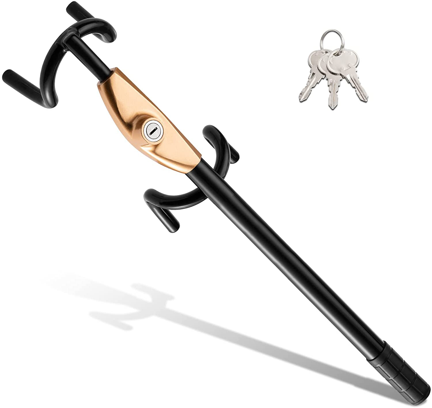 China 10334 Heavy Duty Anti Theft Lock Twin Hooks Steering Wheel Lock