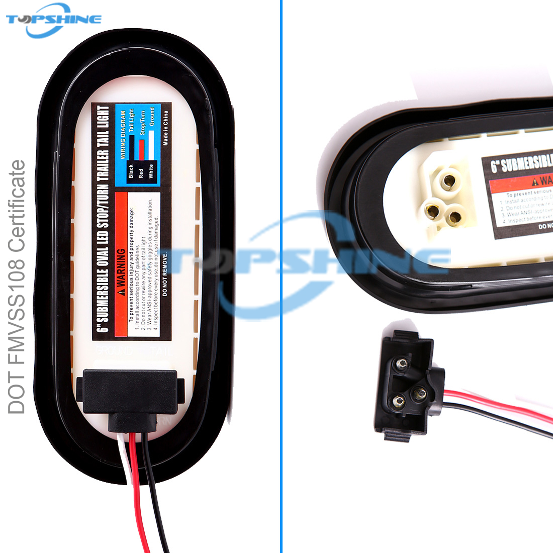 China New Fashion Design for Boat Led Trailer Light 101012PR 6 Inch