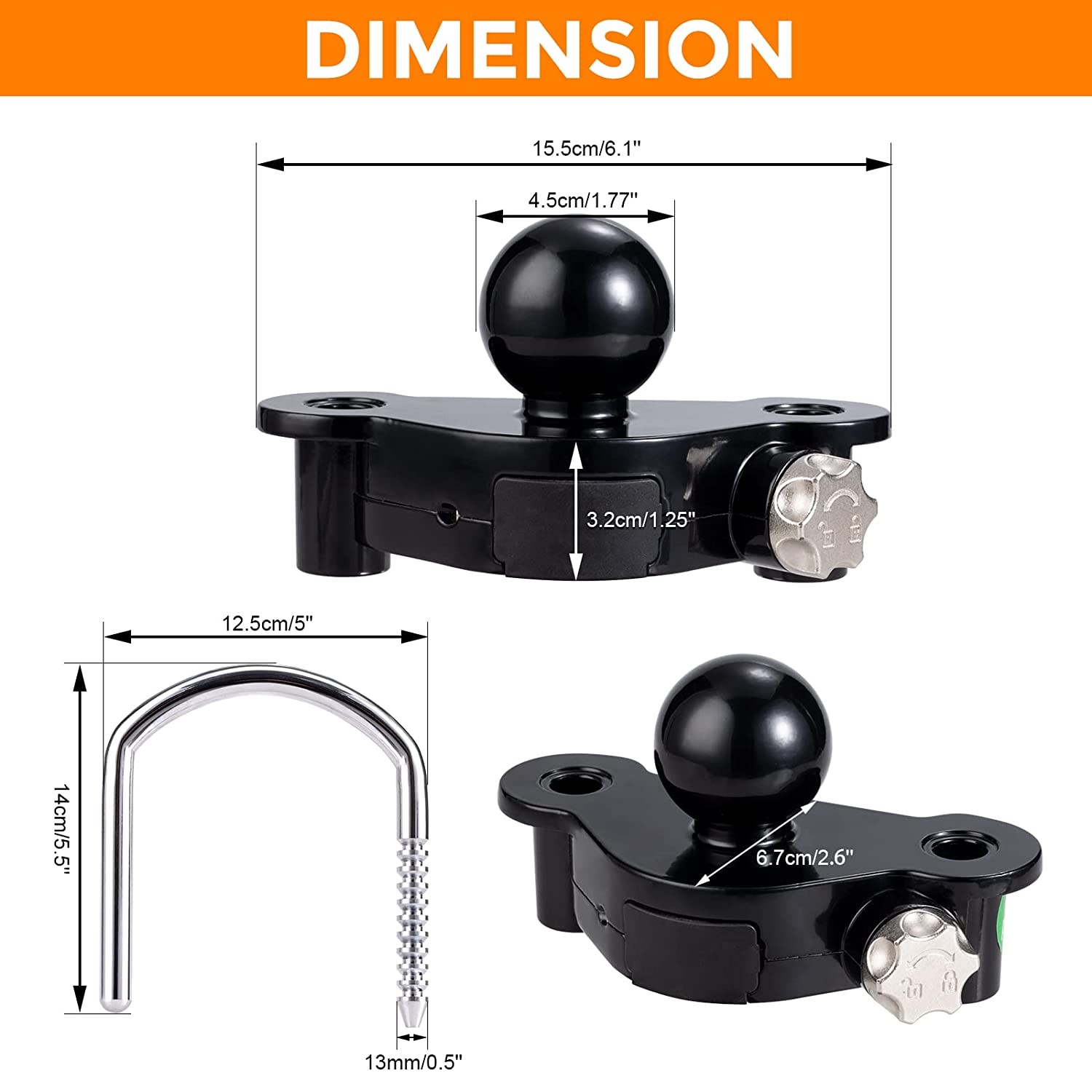 China 7009 Black AntiTheft Combination Coupler Lock Trailer Hitch Lock