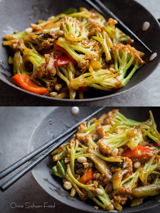 Kung Pao Cauliflower China Sichuan Food