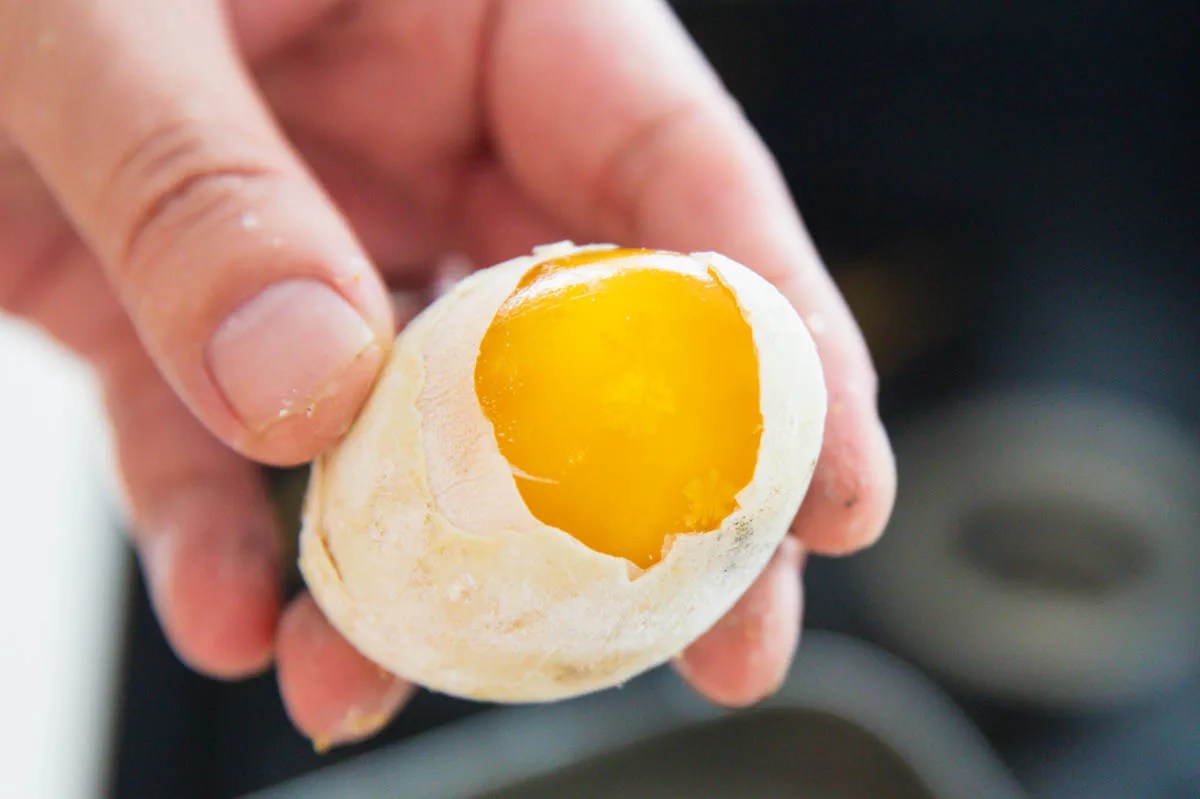 What does a century egg taste like and what it is China Sichuan Food