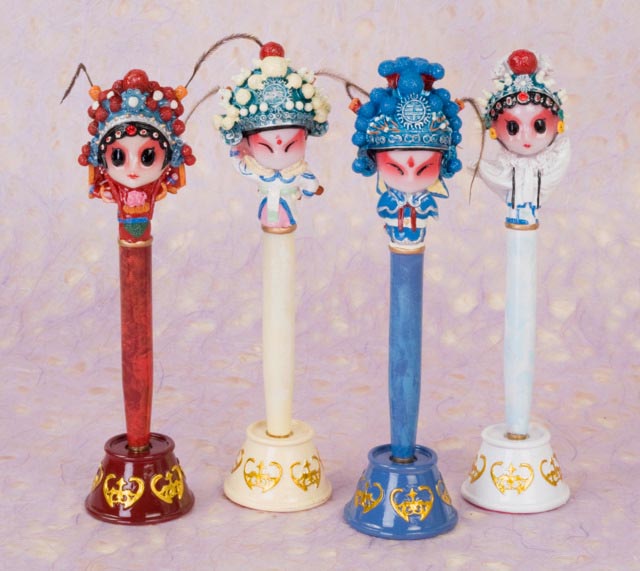 Peking Opera Figure Ballpoint Pen Arts & Crafts Stationery
