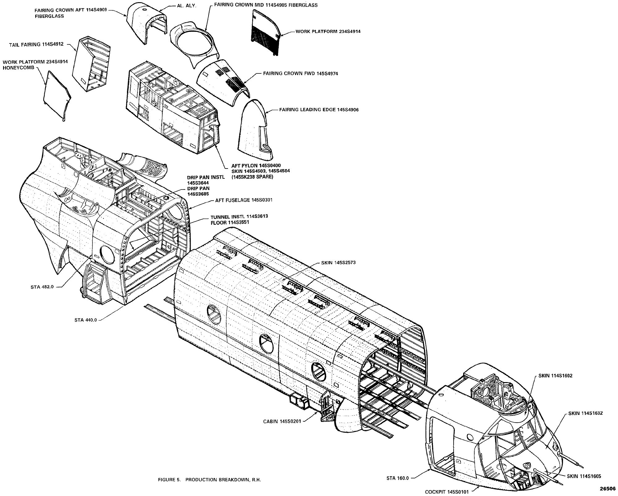 The CH47D Chinook Structural Drawings.