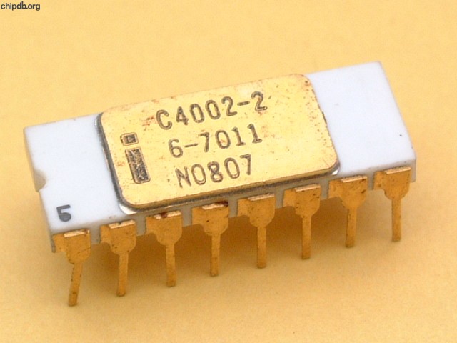 Intel - 4004 - Peripheral chips - Intel 4002-2 Malaysia - chipdb.org