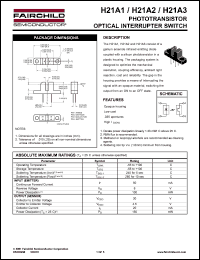 Fairchild Semiconductor H21A1 Datasheet.