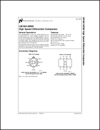 National Semiconductor LM360 Series Datasheets. LM360H, LM360MX, LM360