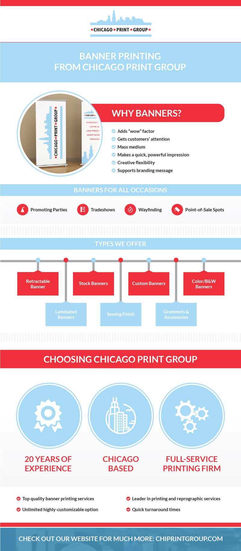 Banner Printing from Chicago Print Group, Inc. Chicago Print Group