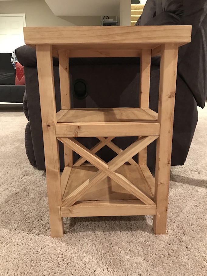 Small X End Table Plans Chisel & Fork