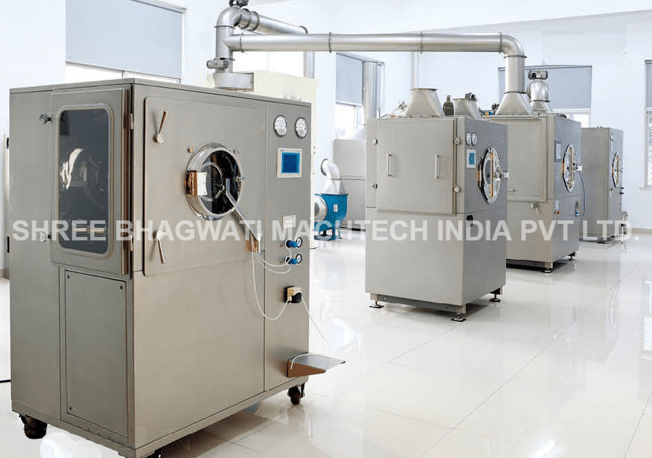 Tablet Coating Machine , Pharmaceutical Tablet Coater Machine