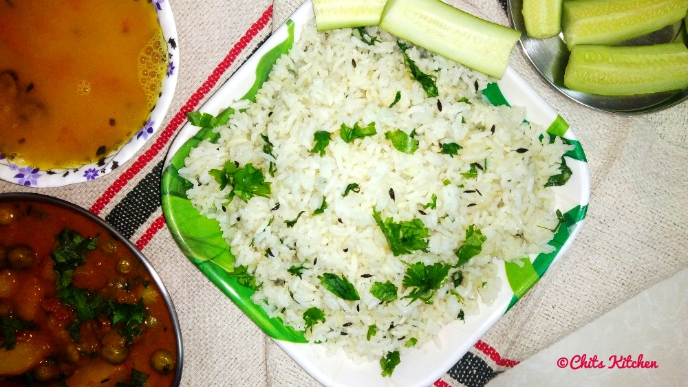 Jeera Rice in Cooker/How to make Cumin Rice in a Cooker Chits Kitchen