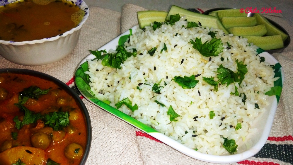 Jeera Rice in Cooker/How to make Cumin Rice in a Cooker Chits Kitchen