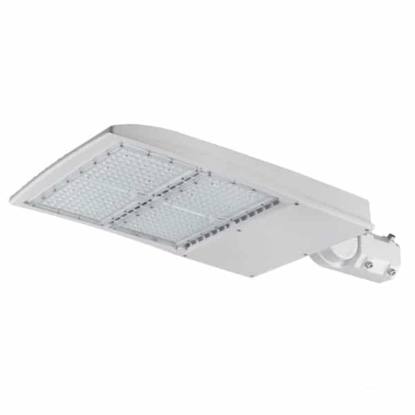 LED Shoebox Pole Light 300W 5000K Daylight with White Housing
