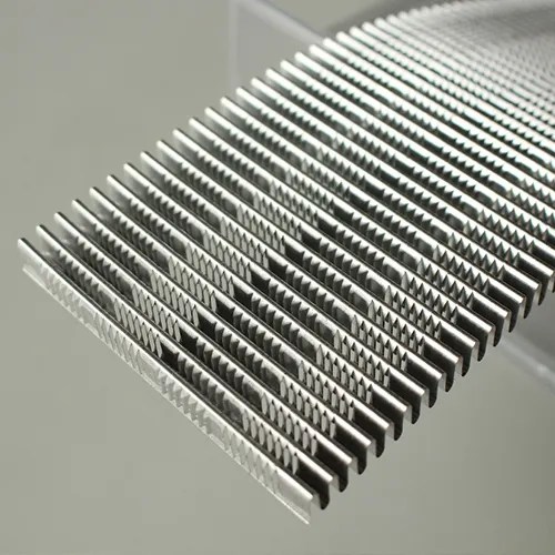 Louvre fin machine make radiator and condenser fins
