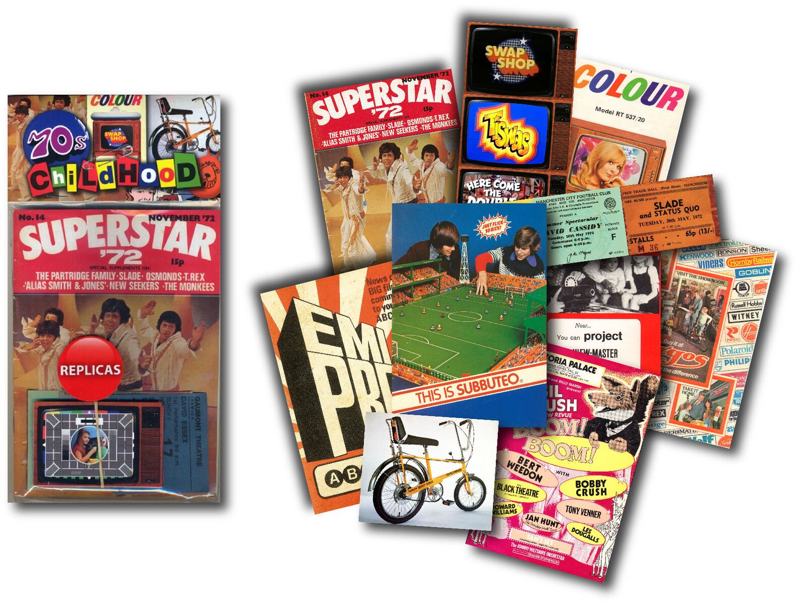 1970's Childhood Memorabilia Pack Chobbles