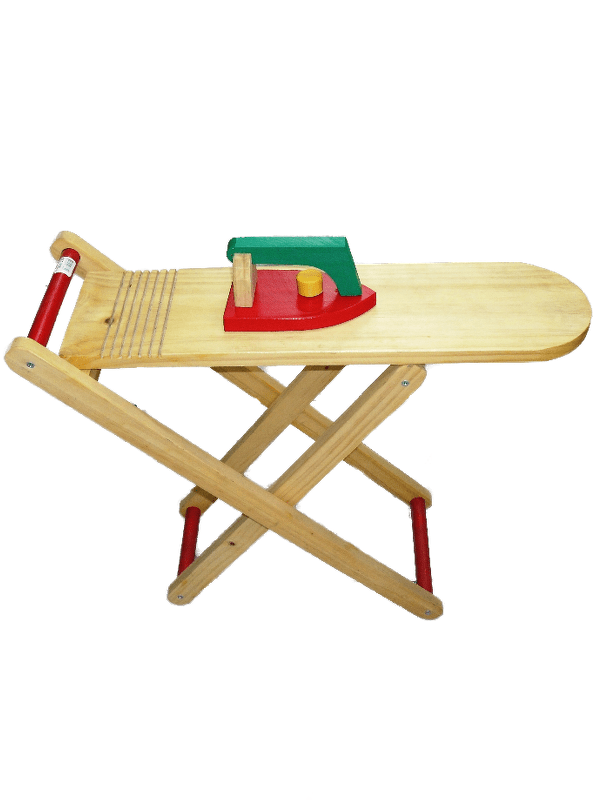Tabla de planchar Choco Express, juguetes de madera con Helio