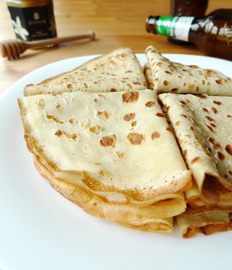 crepes a la biere sans lait