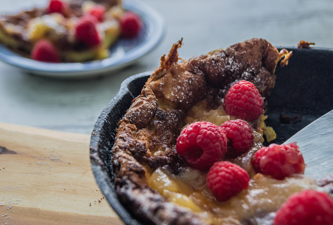 Lemon Raspberry Dutch Baby Pancake Chocolates & Chai