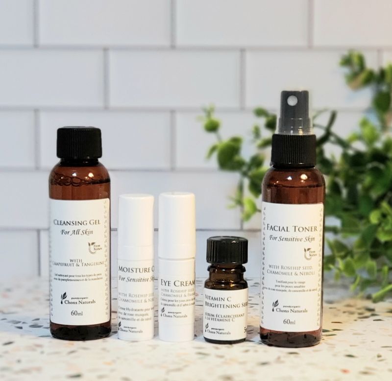 Natural Skin Care Sample Kit for Dry Skin from Canada