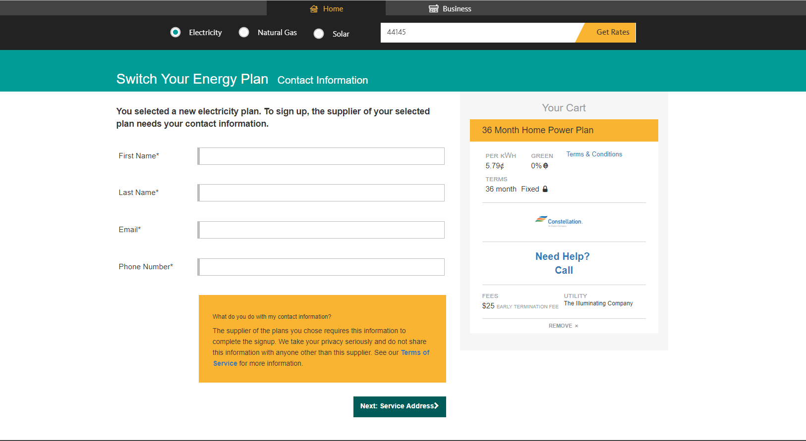 Follow these simple steps to change electricity providers Choose Energy