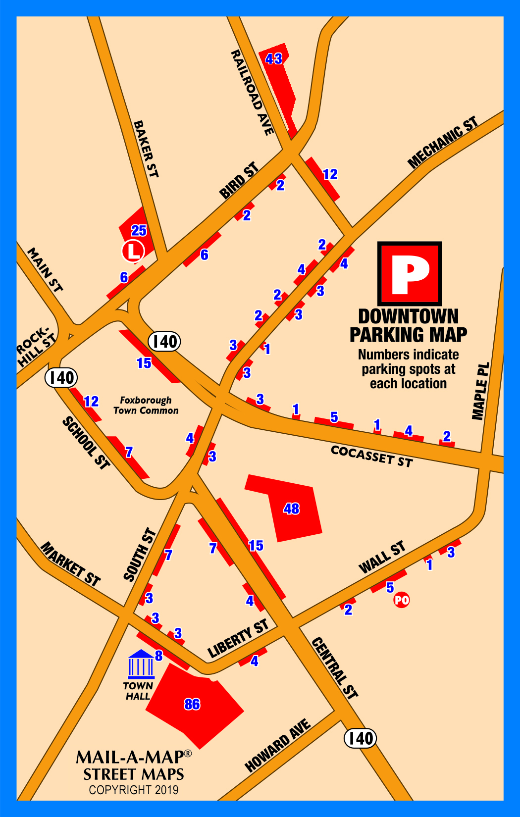 Map Of Foxborough Massachusetts Parking Town of Foxborough EDC Subsite
