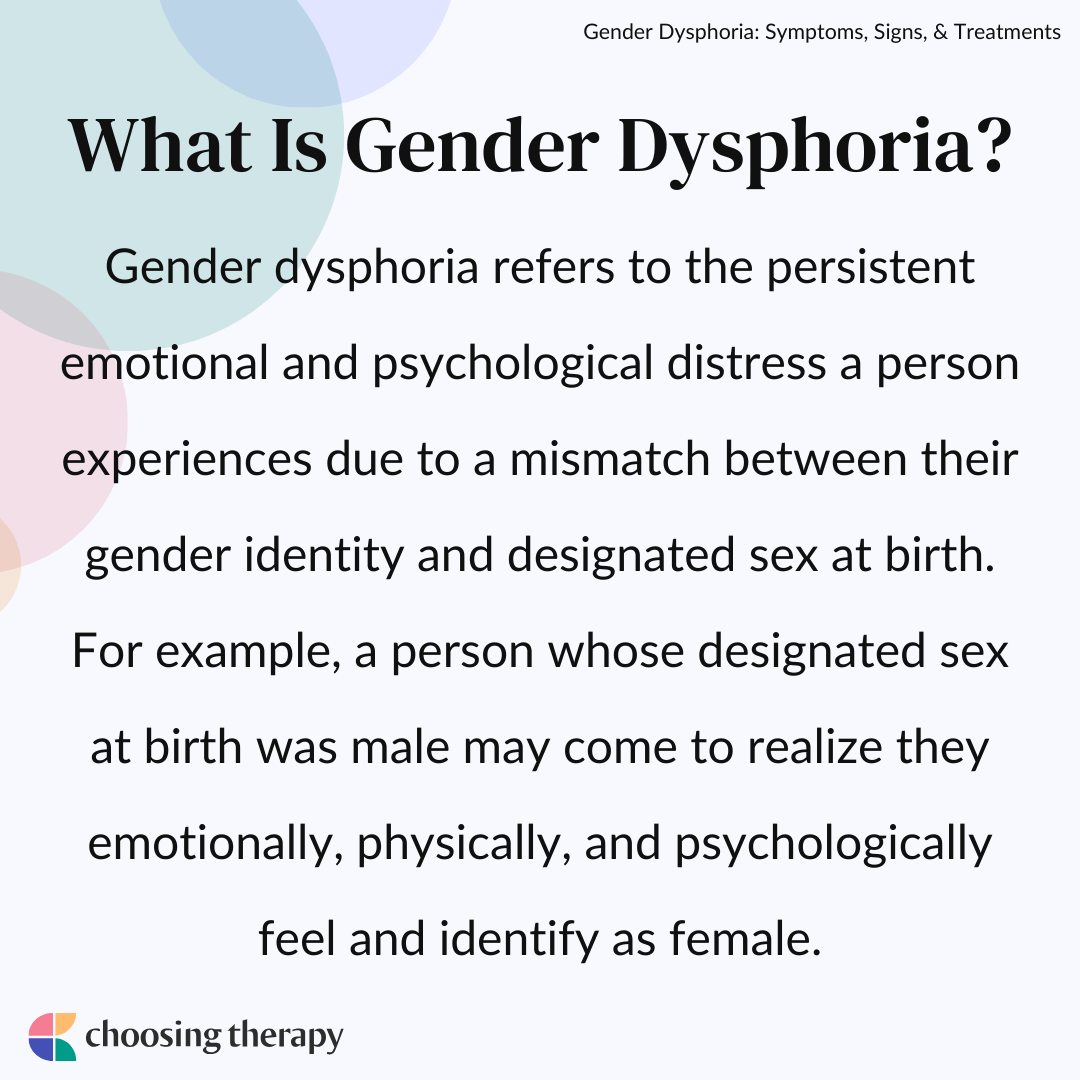 Gender Dysphoria Symptoms, Signs, & Treatments