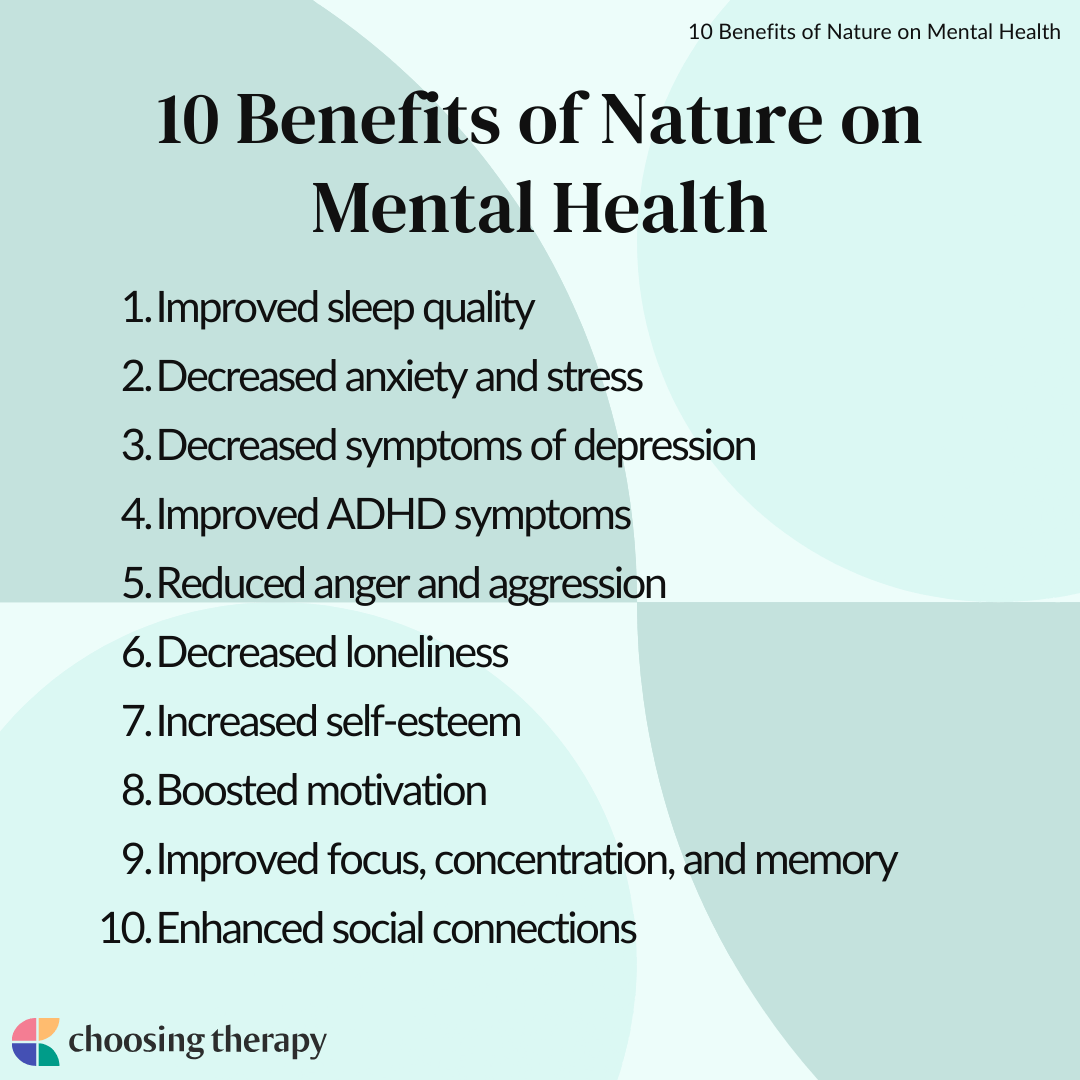 10 Benefits of Nature on Mental Health