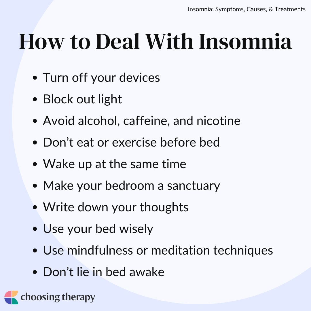 Insomnia Symptoms, Causes, & Treatments