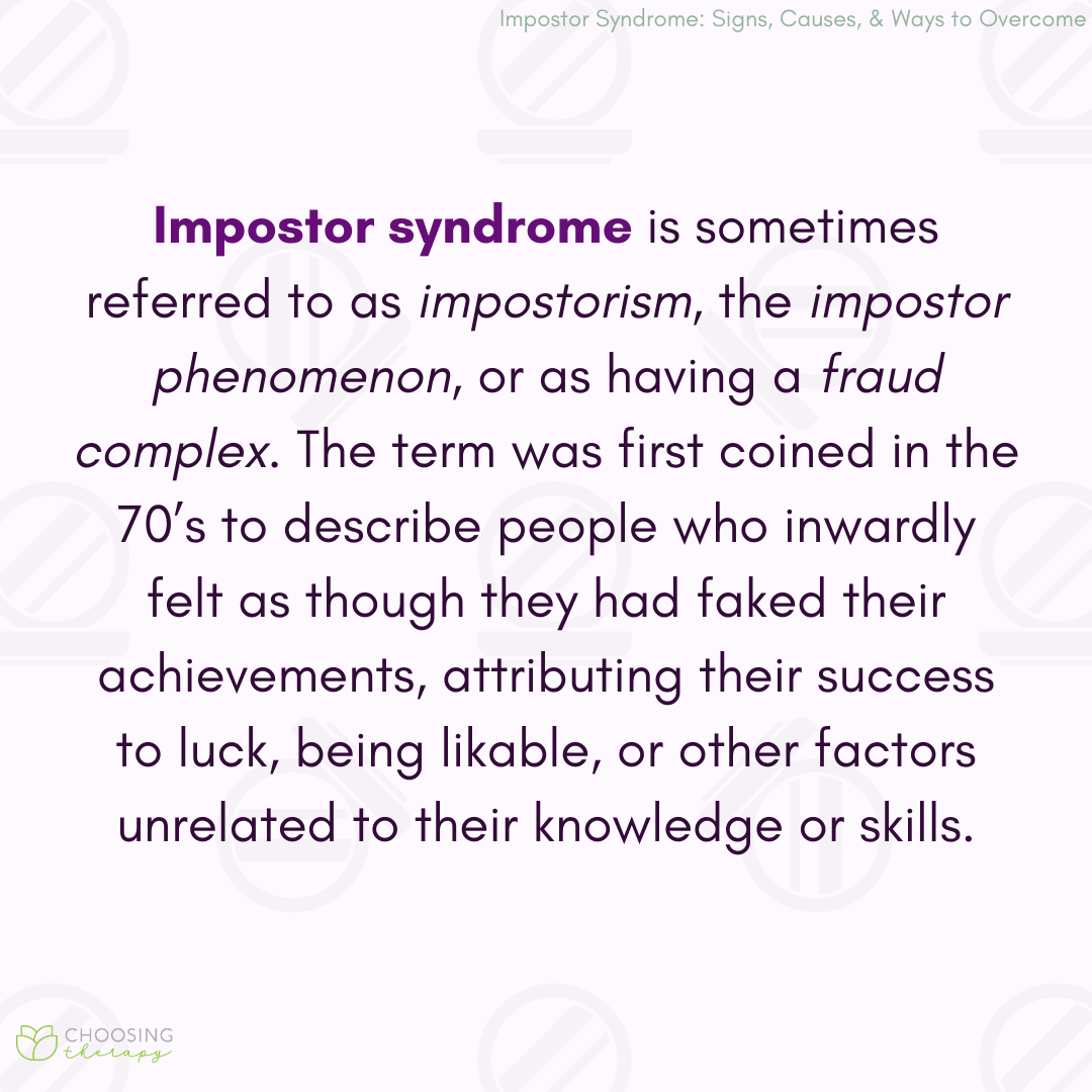 Imposter Syndrome Signs, Causes, & 11 Ways to