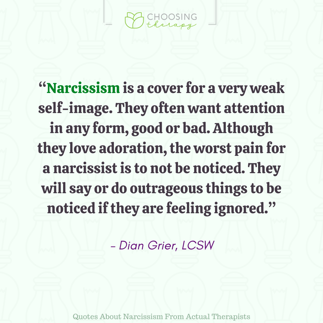 11 Quotes About Narcissism From Actual Therapists Choosing Therapy