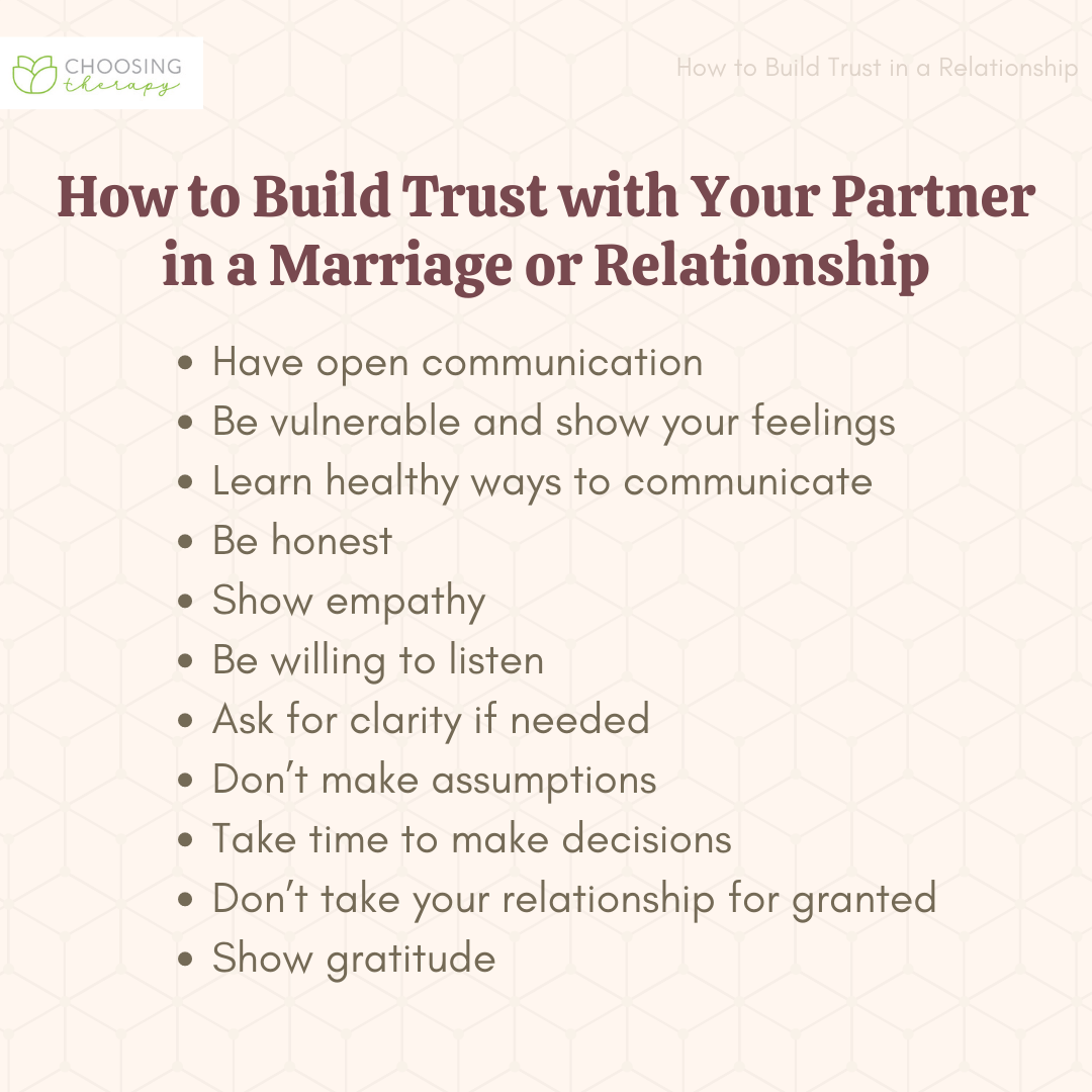 How to Build Trust in a Relationship 22 Tips