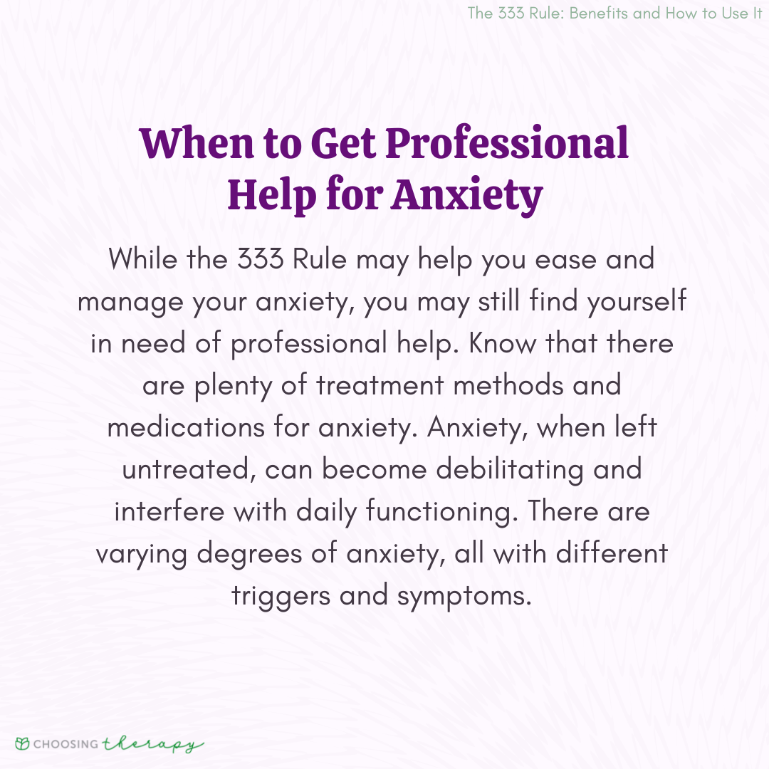 How to Use the 333 Rule to Calm Anxiety