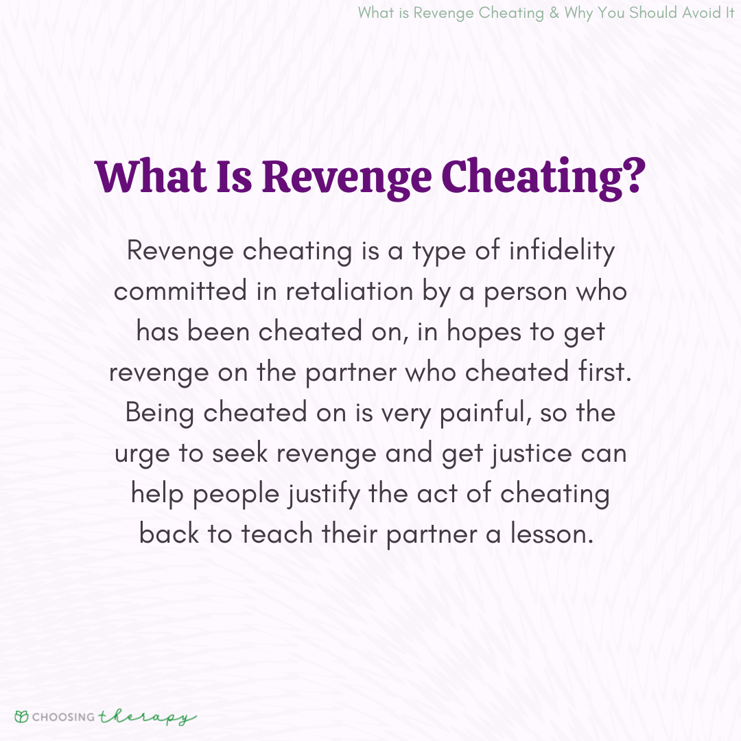 7 Reasons to Avoid Revenge Cheating