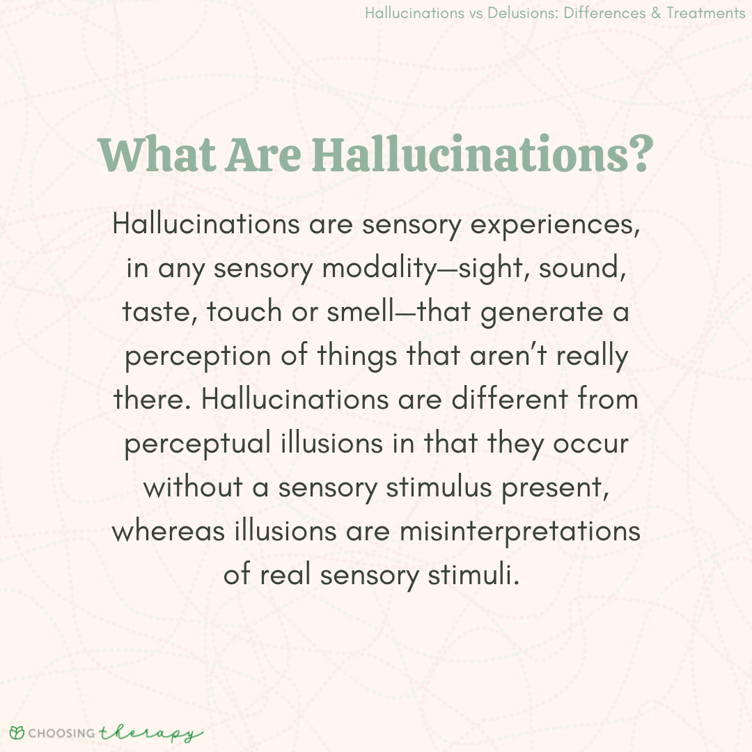 Delusions Vs. Hallucinations Understanding the Differences