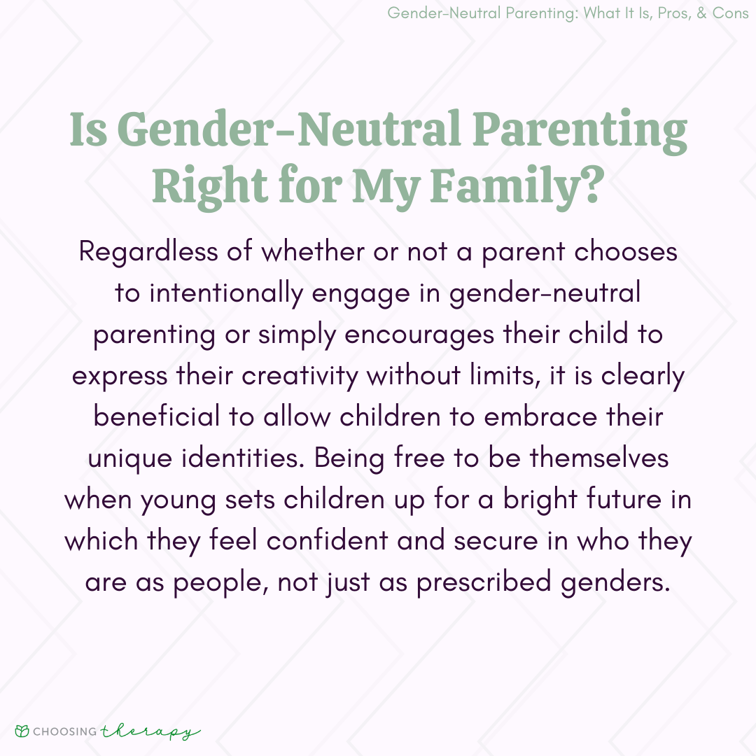 What Is GenderNeutral Parenting?