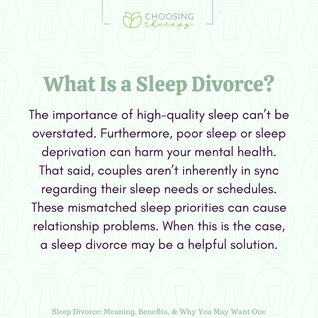 What Is a Sleep Divorce?