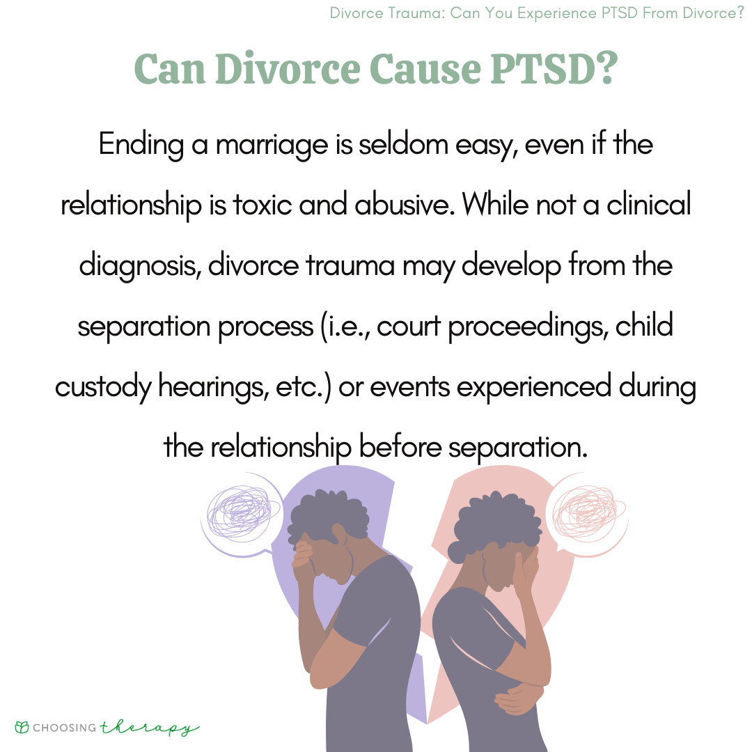 Can You Get PTSD From Divorce?