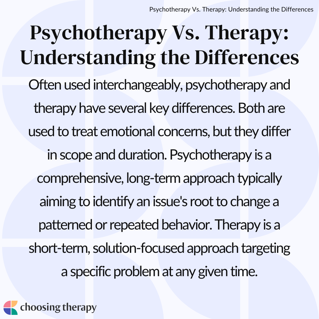 What Is the Difference Between a Psychotherapist & Therapist?