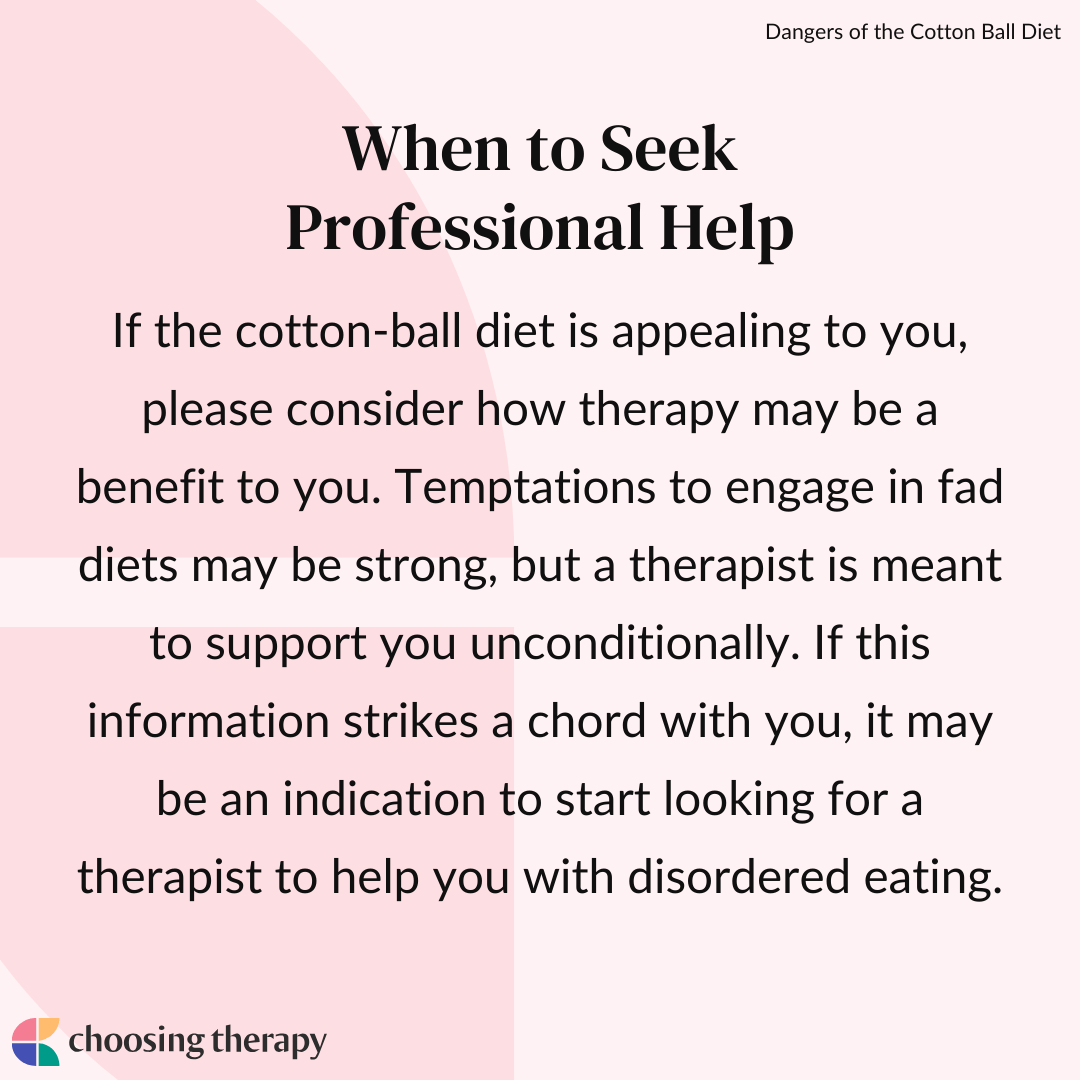 What Is the Cotton Ball Diet? Dangers & Results