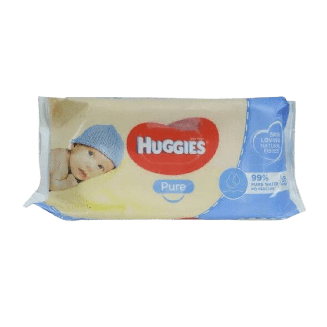 Huggies Baby Wipes Pure 56pc Chopbox