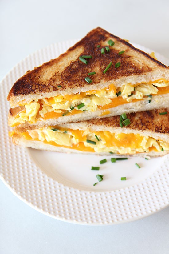 The Best Breakfast Grilled Cheese Chop Happy
