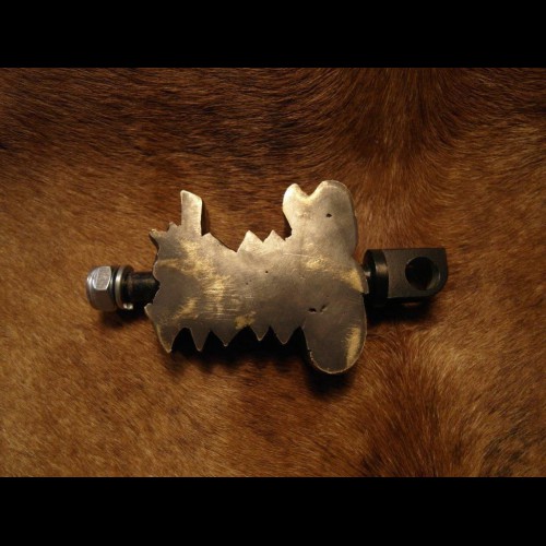 Harley kickstart pedal FxxxCK, brass handmade