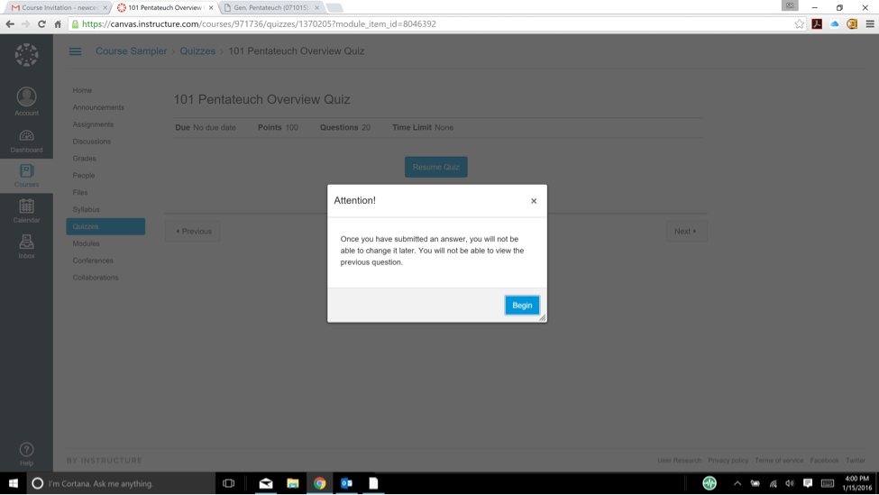 Christ Exalted Seminary Sample Online Course