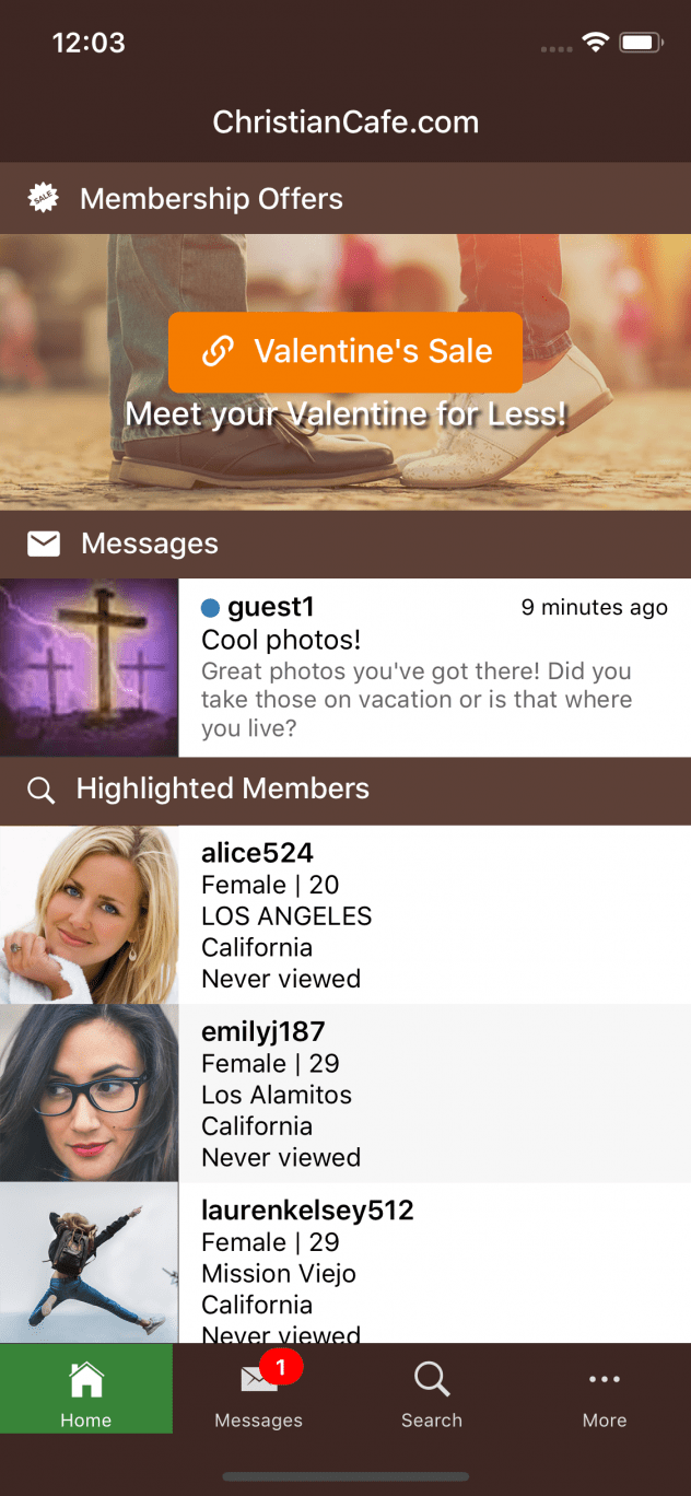 Christian Apps New ChristianCafe dating app to help you connect online.