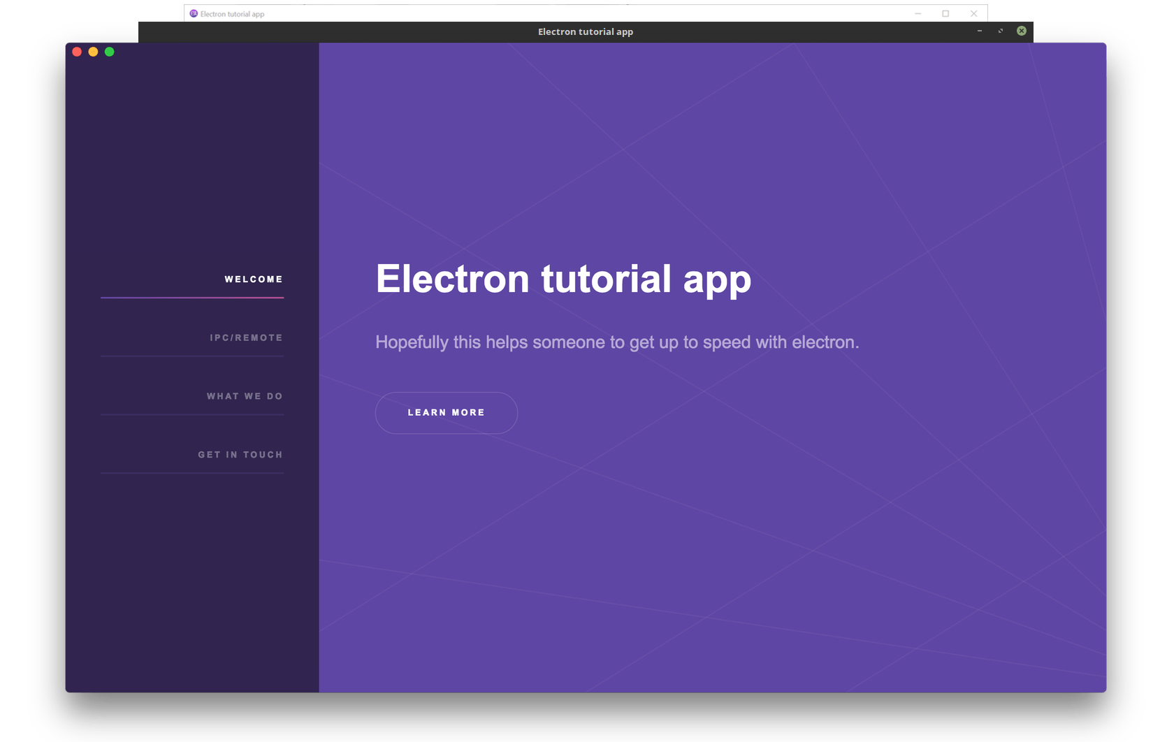 An electron application for tutorials LaptrinhX