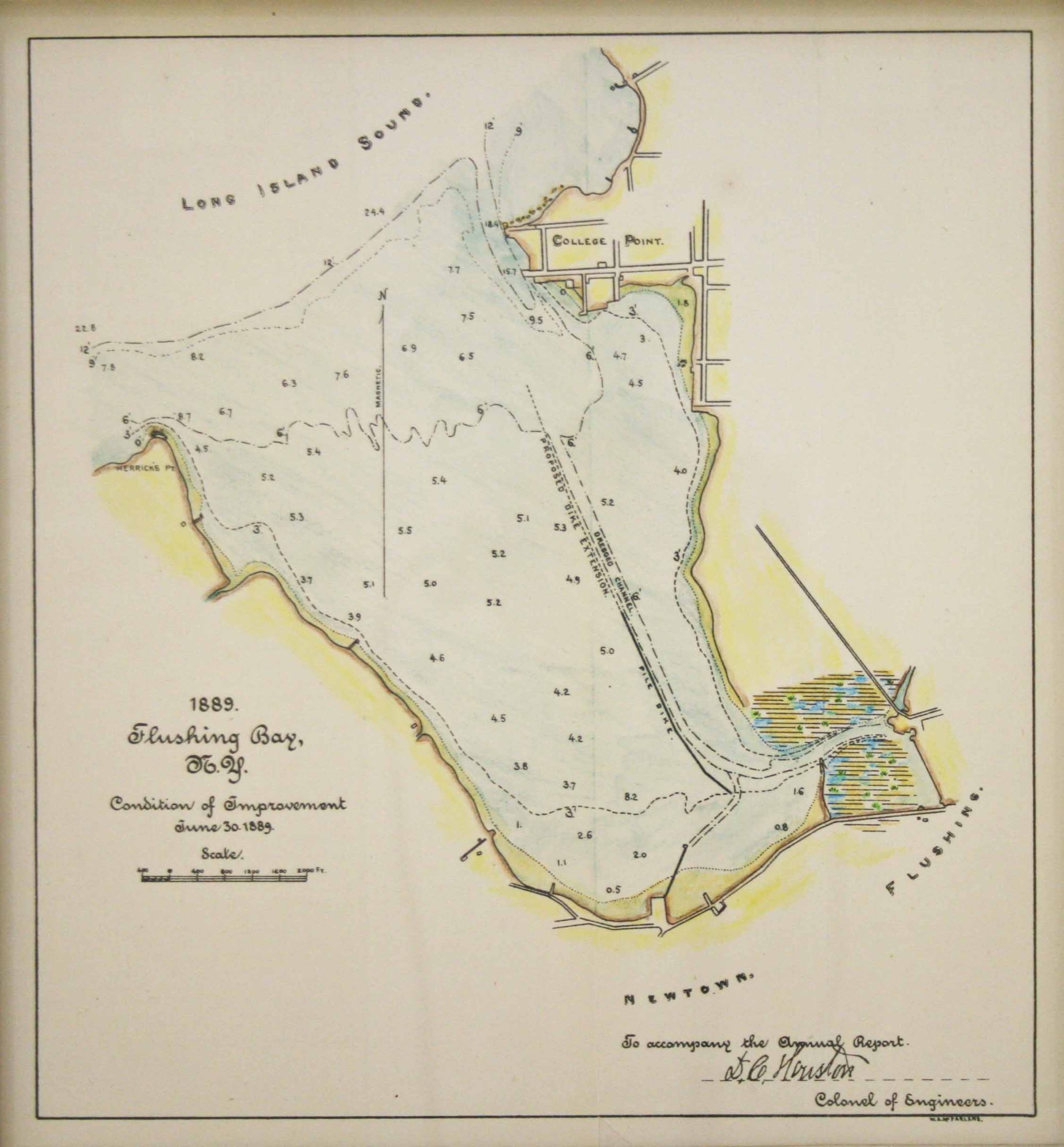 Flushing Bay 1889 The Christina Gallery