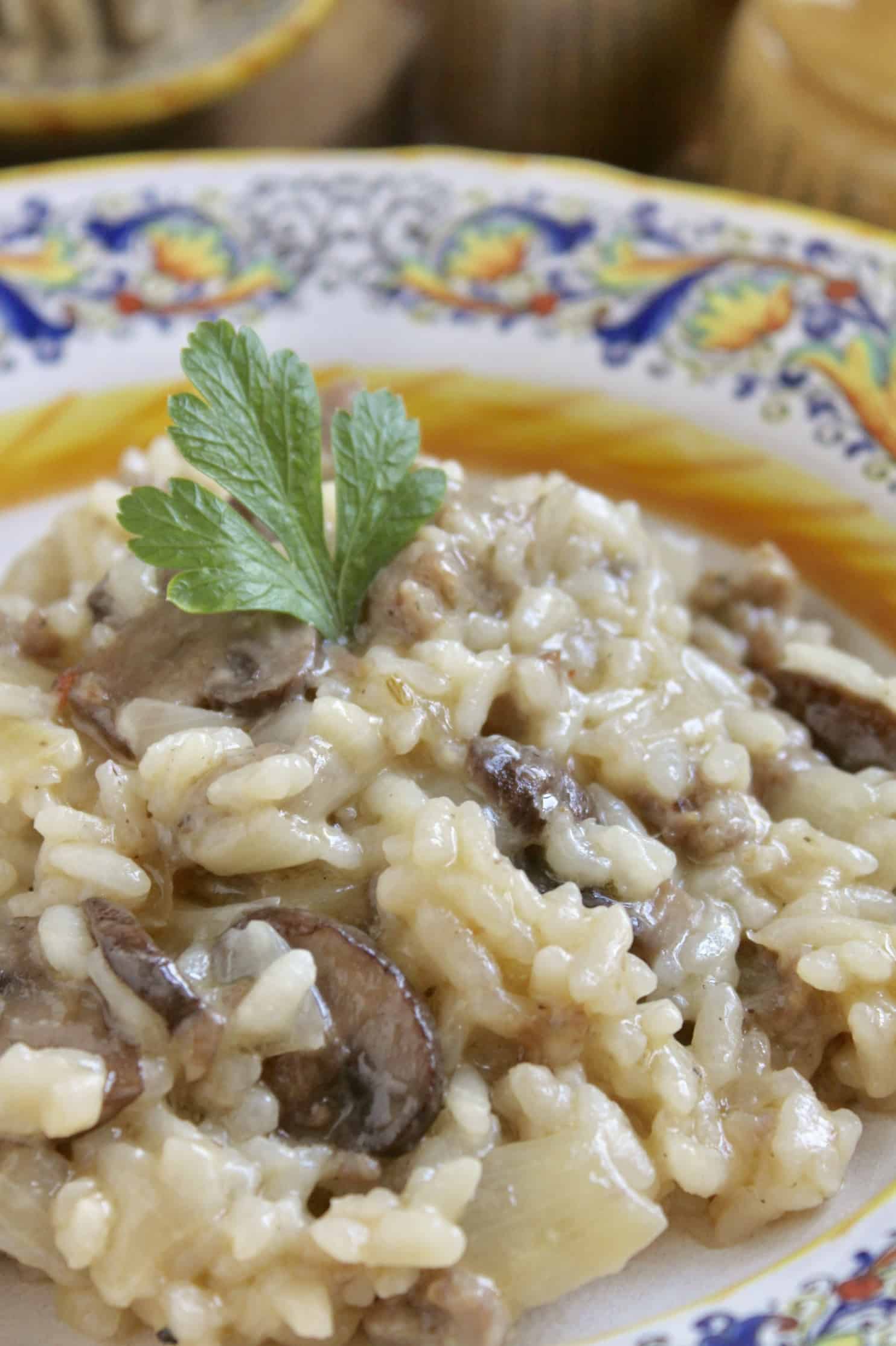 Italian Sausage and Mushroom Risotto (How to Make Risotto) Christina